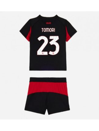 Otroški Nogometna dresi kompleti poceni AC Milan Fikayo Tomori #23 Domači 2025-26