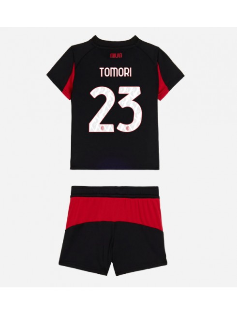 Otroški Nogometna dresi kompleti poceni AC Milan Fikayo Tomori #23 Domači 2025-26
