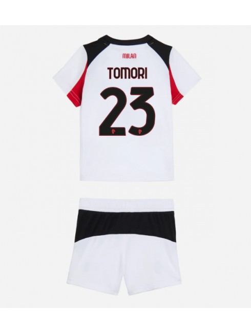 Otroški Nogometna dresi kompleti poceni AC Milan Fikayo Tomori #23 Gostujoči 2025-26