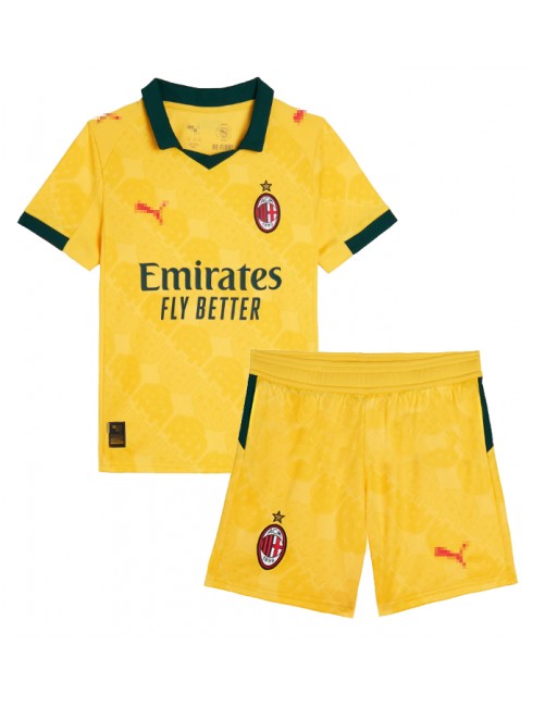 Otroški Nogometna dresi kompleti poceni AC Milan Luka Modric #14 Tretji 2025-26