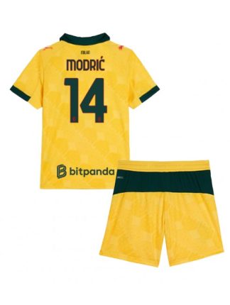 Otroški Nogometna dresi kompleti poceni AC Milan Luka Modric #14 Tretji 2025-26