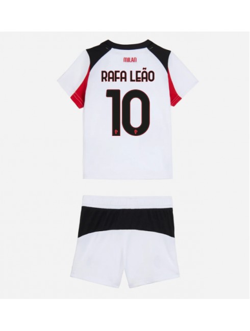 Otroški Nogometna dresi kompleti poceni AC Milan Rafael Leao #10 Gostujoči 2025-26