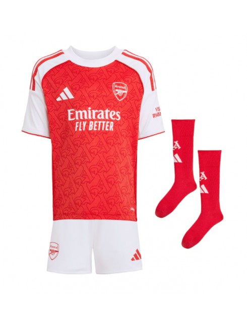 Otroški Nogometna dresi kompleti poceni Arsenal Ben White #4 Domači 2025-26