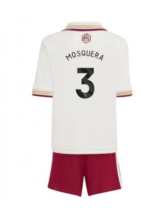 Otroški Nogometna dresi kompleti poceni Arsenal Cristhian Mosquera #3 Tretji 2025-26