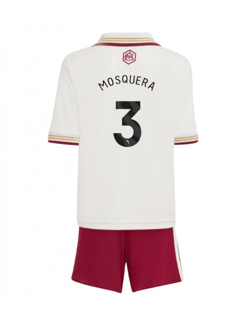 Otroški Nogometna dresi kompleti poceni Arsenal Cristhian Mosquera #3 Tretji 2025-26