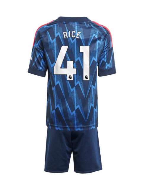 Otroški Nogometna dresi kompleti poceni Arsenal Declan Rice #41 Gostujoči 2025-26