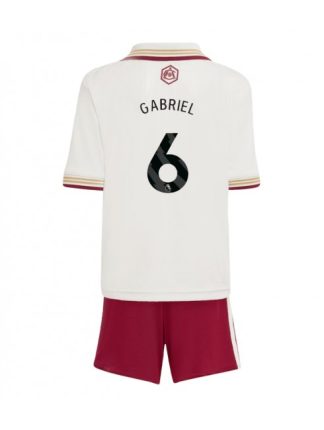 Otroški Nogometna dresi kompleti poceni Arsenal Gabriel Magalhaes #6 Tretji 2025-26