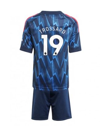 Otroški Nogometna dresi kompleti poceni Arsenal Leandro Trossard #19 Gostujoči 2025-26