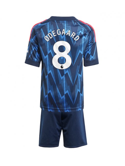 Otroški Nogometna dresi kompleti poceni Arsenal Martin Odegaard #8 Gostujoči 2025-26