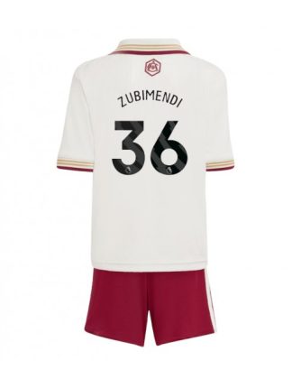 Otroški Nogometna dresi kompleti poceni Arsenal Martin Zubimendi #36 Tretji 2025-26