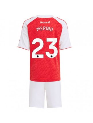 Otroški Nogometna dresi kompleti poceni Arsenal Mikel Merino #23 Domači 2025-26