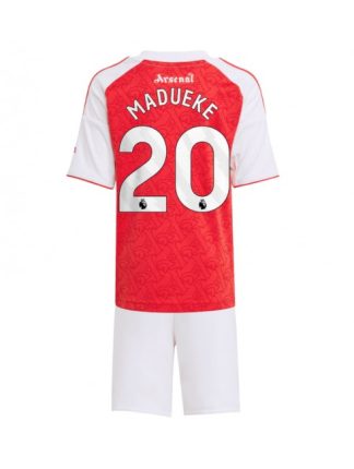 Otroški Nogometna dresi kompleti poceni Arsenal Noni Madueke #20 Domači 2025-26