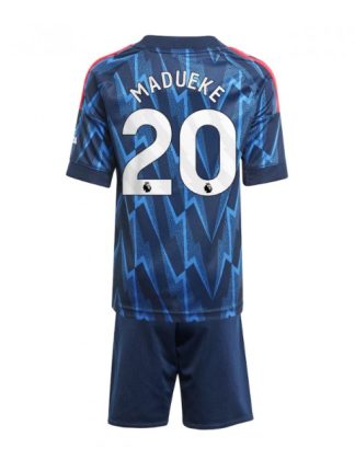 Otroški Nogometna dresi kompleti poceni Arsenal Noni Madueke #20 Gostujoči 2025-26