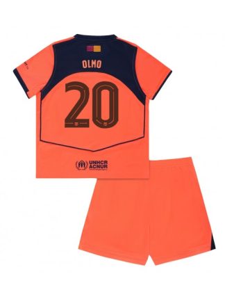 Otroški Nogometna dresi kompleti poceni Barcelona Dani Olmo #20 Tretji 2025-26