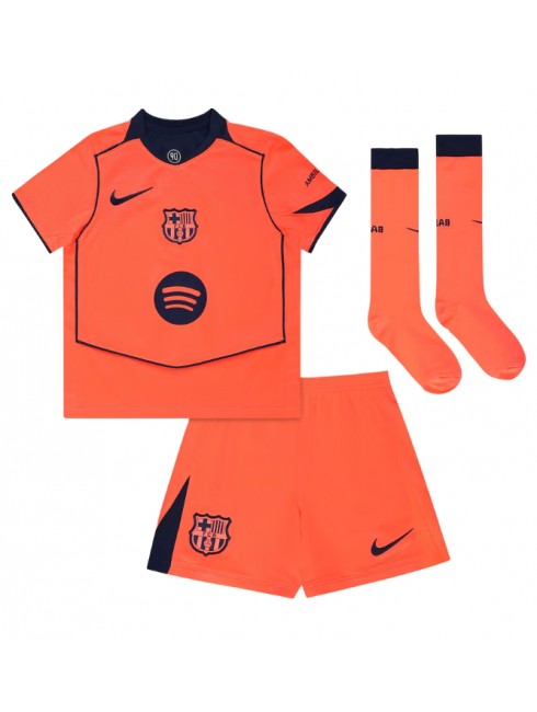 Otroški Nogometna dresi kompleti poceni Barcelona Paez Gavi #6 Tretji 2025-26