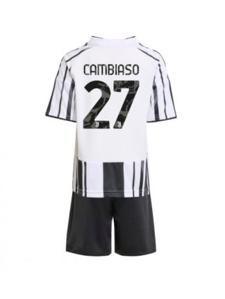 Otroški Nogometna dresi kompleti poceni Juventus Andrea Cambiaso #27 Domači 2025-26
