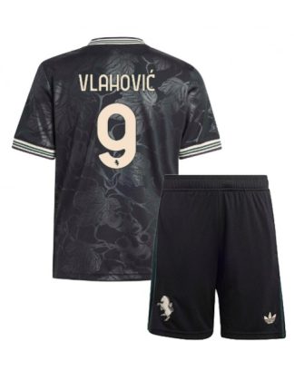Otroški Nogometna dresi kompleti poceni Juventus Dusan Vlahovic #9 Tretji 2025-26