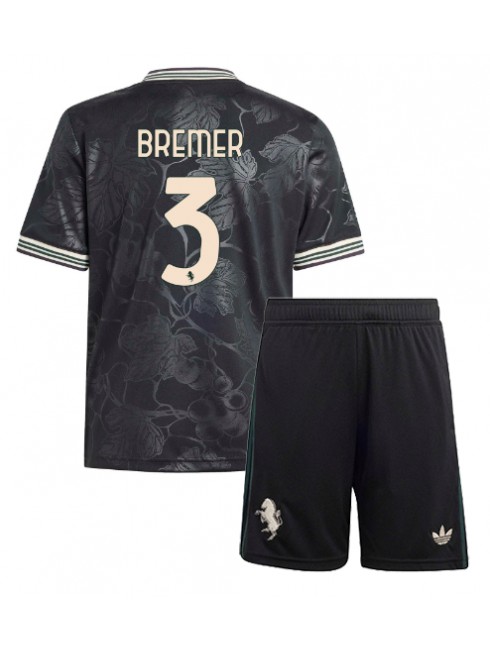 Otroški Nogometna dresi kompleti poceni Juventus Gleison Bremer #3 Tretji 2025-26