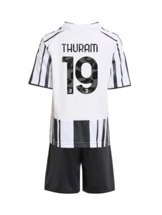Otroški Nogometna dresi kompleti poceni Juventus Khephren Thuram #19 Domači 2025-26