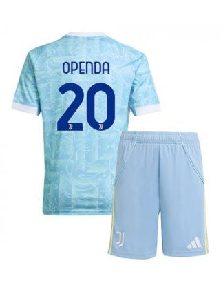 Otroški Nogometna dresi kompleti poceni Juventus Lois Openda #20 Gostujoči 2025-26