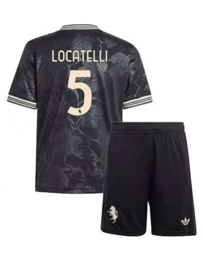 Otroški Nogometna dresi kompleti poceni Juventus Manuel Locatelli #5 Tretji 2025-26