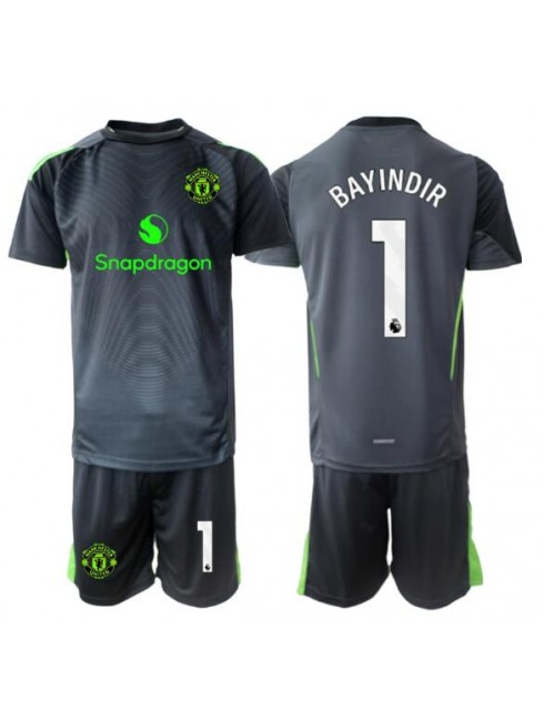 Otroški Nogometna dresi kompleti poceni Manchester United Altay Bayindir #1 Vratar Gostujoči 2025-26