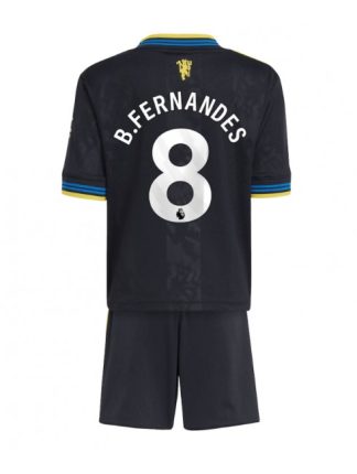 Otroški Nogometna dresi kompleti poceni Manchester United Bruno Fernandes #8 Tretji 2025-26