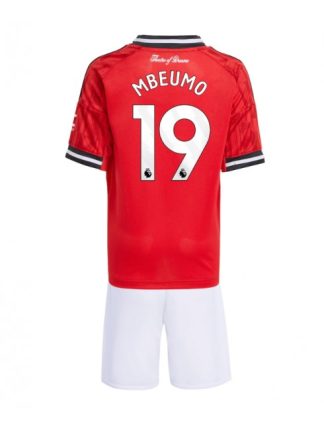 Otroški Nogometna dresi kompleti poceni Manchester United Bryan Mbeumo #19 Domači 2025-26