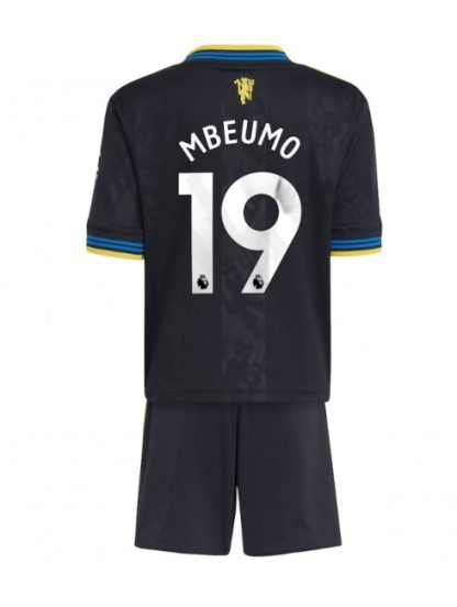 Otroški Nogometna dresi kompleti poceni Manchester United Bryan Mbeumo #19 Tretji 2025-26