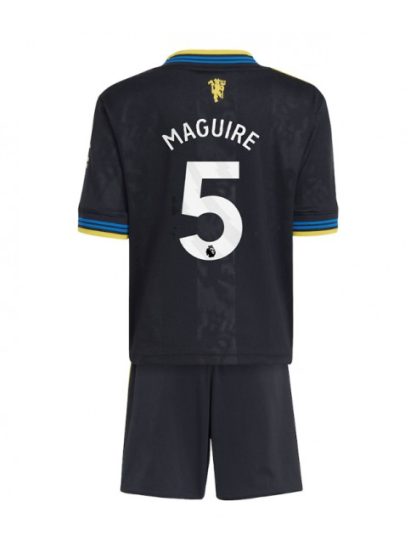 Otroški Nogometna dresi kompleti poceni Manchester United Harry Maguire #5 Tretji 2025-26