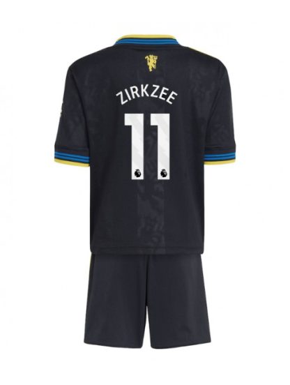 Otroški Nogometna dresi kompleti poceni Manchester United Joshua Zirkzee #11 Tretji 2025-26