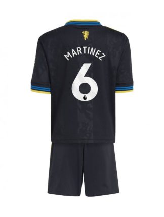Otroški Nogometna dresi kompleti poceni Manchester United Lisandro Martinez #6 Tretji 2025-26