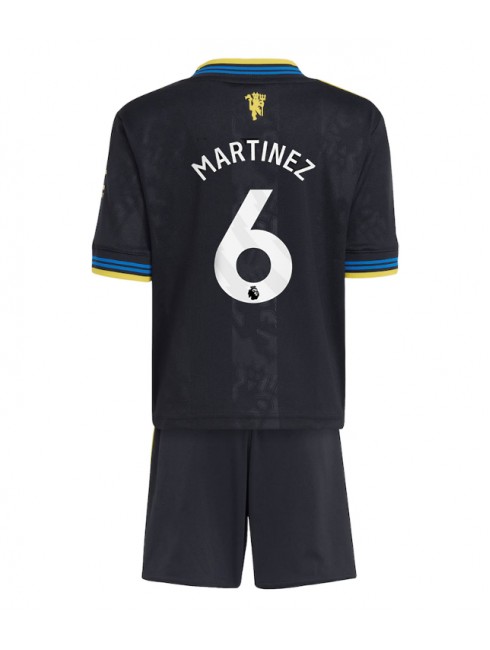 Otroški Nogometna dresi kompleti poceni Manchester United Lisandro Martinez #6 Tretji 2025-26