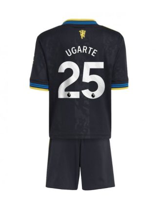 Otroški Nogometna dresi kompleti poceni Manchester United Manuel Ugarte #25 Tretji 2025-26