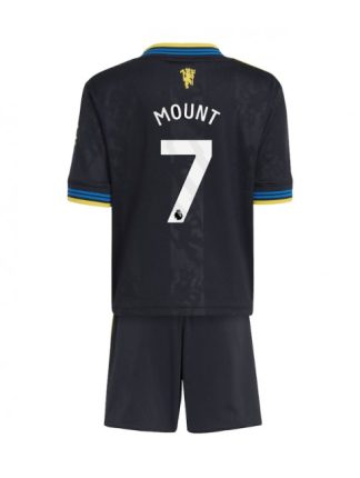 Otroški Nogometna dresi kompleti poceni Manchester United Mason Mount #7 Tretji 2025-26