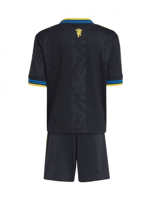 Otroški Nogometna dresi kompleti poceni Manchester United Tretji 2025-26