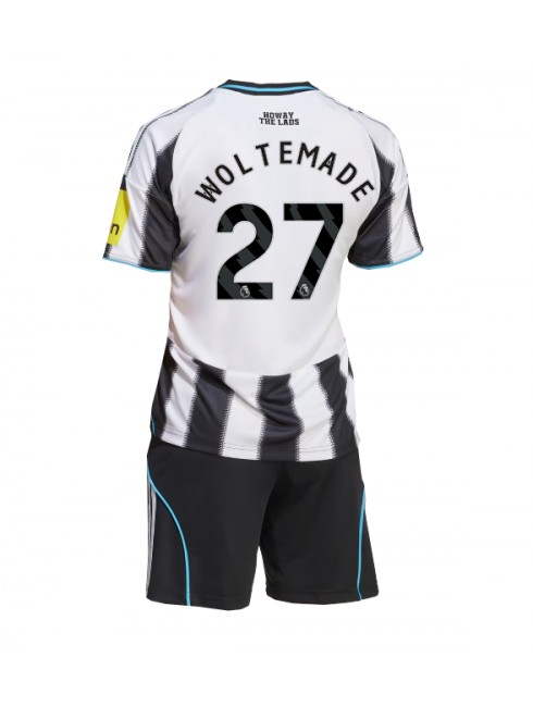 Otroški Nogometna dresi kompleti poceni Newcastle United Nick Woltemade #27 Domači 2025-26