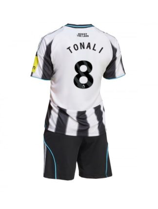 Otroški Nogometna dresi kompleti poceni Newcastle United Sandro Tonali #8 Domači 2025-26