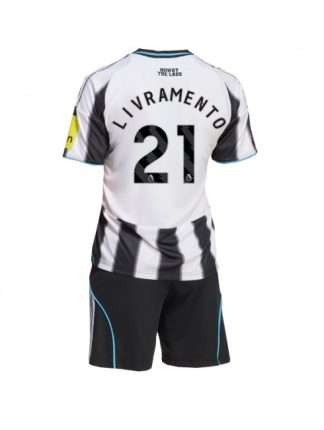 Otroški Nogometna dresi kompleti poceni Newcastle United Tino Livramento #21 Domači 2025-26