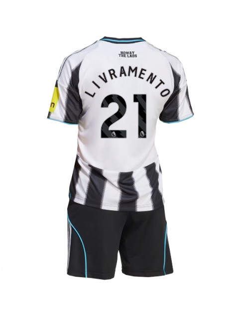 Otroški Nogometna dresi kompleti poceni Newcastle United Tino Livramento #21 Domači 2025-26