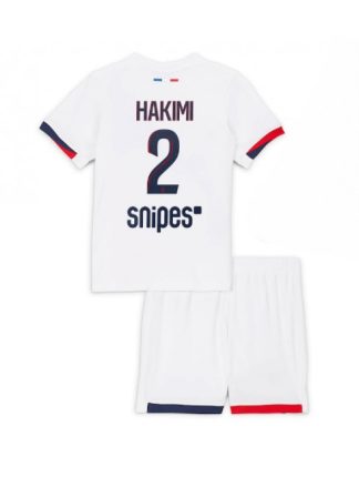 Otroški Nogometna dresi kompleti poceni Paris Saint-Germain Achraf Hakimi #2 Gostujoči 2025-26