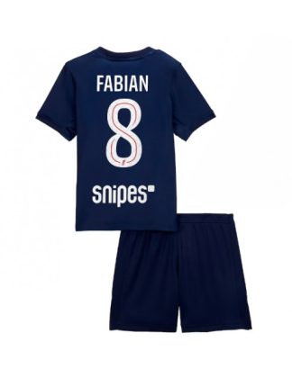 Otroški Nogometna dresi kompleti poceni Paris Saint-Germain Fabian Ruiz #8 Domači 2025-26