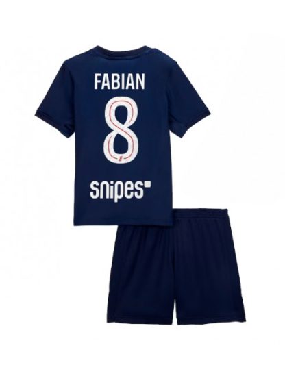 Otroški Nogometna dresi kompleti poceni Paris Saint-Germain Fabian Ruiz #8 Domači 2025-26
