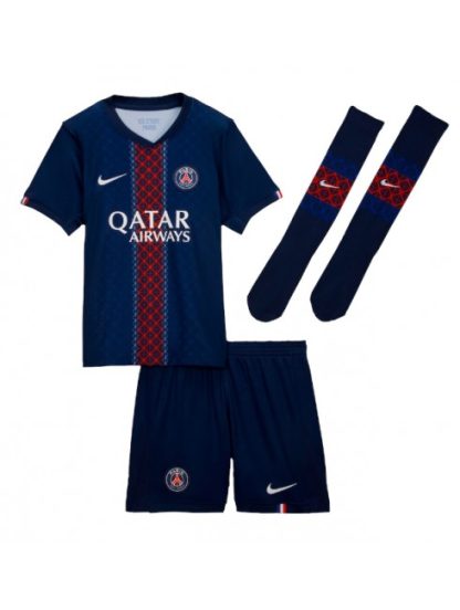 Otroški Nogometna dresi kompleti poceni Paris Saint-Germain Ousmane Dembele #10 Domači 2025-26