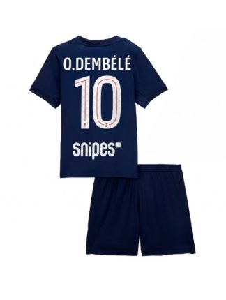 Otroški Nogometna dresi kompleti poceni Paris Saint-Germain Ousmane Dembele #10 Domači 2025-26
