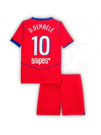 Otroški Nogometna dresi kompleti poceni Paris Saint-Germain Ousmane Dembele #10 Tretji 2025-26