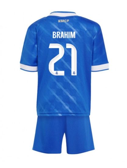 Otroški Nogometna dresi kompleti poceni Real Madrid Brahim Diaz #21 Tretji 2025-26