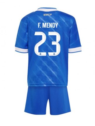 Otroški Nogometna dresi kompleti poceni Real Madrid Ferland Mendy #23 Tretji 2025-26
