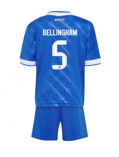 Otroški Nogometna dresi kompleti poceni Real Madrid Jude Bellingham #5 Tretji 2025-26