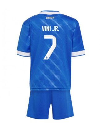 Otroški Nogometna dresi kompleti poceni Real Madrid Vinicius Junior #7 Tretji 2025-26